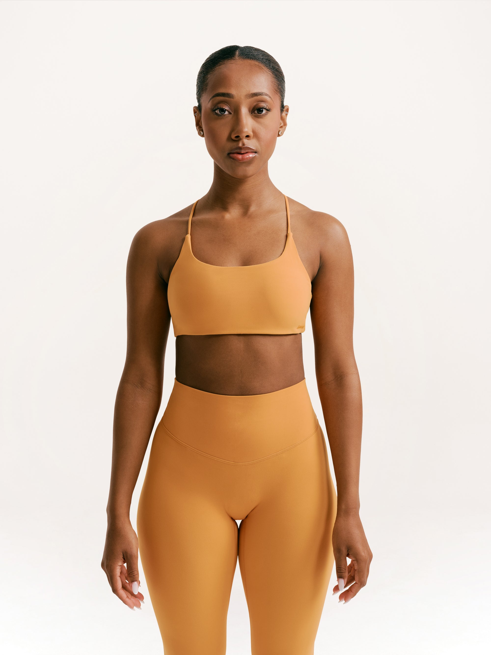 Cross Back Bra Orange